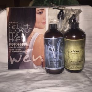 Two New 16oz Bottles Wen “Shampoo” w/dispensers